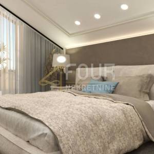 Opatija, Volosko, luksuzni dvoetažni stan s bazenom, 136.80m2, 4s+db, pogled na more