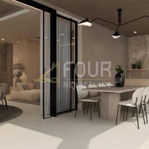 Opatija, Volosko, luksuzni dvoetažni stan s bazenom, 136.80m2, 4s+db, pogled na more