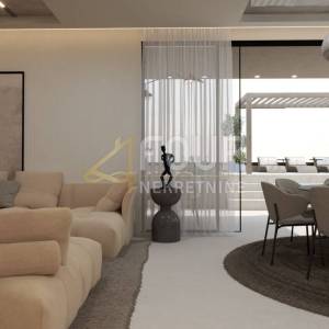 Opatija, Volosko, luksuzni dvoetažni stan s bazenom, 136.80m2, 4s+db, pogled na more
