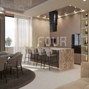 Opatija, Volosko, luksuzni dvoetažni stan s bazenom, 136.80m2, 4s+db, pogled na more
