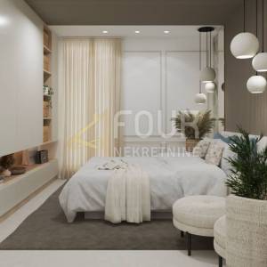 Opatija, Volosko, luksuzni dvoetažni stan s bazenom, 136.81m2, 4s+db, pogled na more