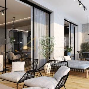 Opatija, Volosko, luksuzni dvoetažni stan, 109.62m2, 2s+db, terasa, pogled na more