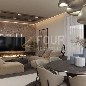 Opatija, Volosko, luksuzni stan, 116.48m2, 3s+db, terasa, pogled na more