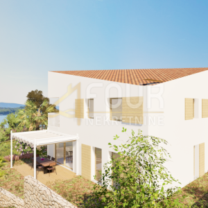 Otok Cres, Cres, moderna novogradnja, 92.91m2, 2s+db, pogled na more