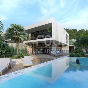 Otok Cres, Porozina, građevinsko zemljište 5.214m2 s idejnim projektom - 9 vila