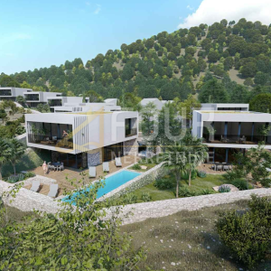 Otok Cres, Porozina, građevinsko zemljište 5.214m2 s idejnim projektom - 9 vila