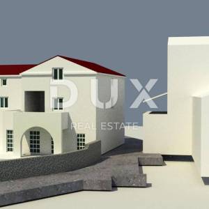 OTOK CRES, VALUN – Građevinsko zemljište s projektom i dozvolom za ugostiteljski objekt