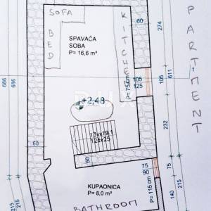 OTOK KRK, BAŠKA - Kuća sa 2 apartmana 80 m od mora + parking