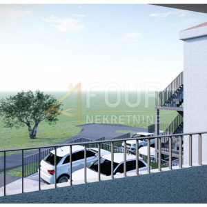 Otok Krk, Čižići, novogradnja, 2s+db, 79.01m2, lođa
