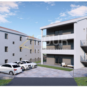 Otok Krk, Čižići, novogradnja, 2s+db, 78.34m2, okućnica