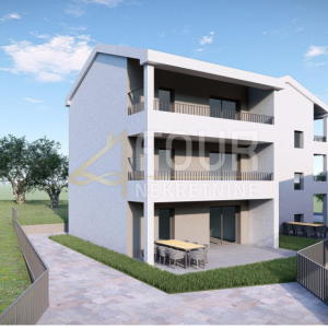 Otok Krk, Čižići, novogradnja, 2s+db, 78.34m2, okućnica
