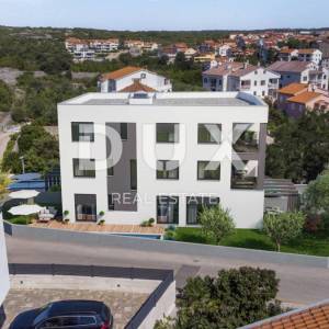 OTOK KRK, GRAD KRK -  NOVOGRADNJA - Dvoetažni stan 3S+DB