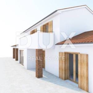 OTOK KRK, KRAS - Zemljište 2207 m2, projekt vile s bazenom s započetom gradnjom