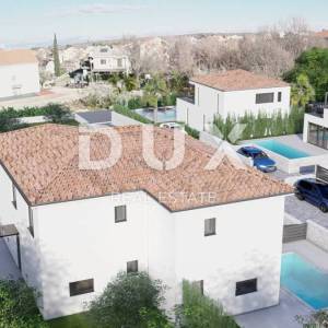 OTOK KRK, MALINSKA - Građevinsko zemljište 585 m2, atraktivna lokacija 700m od mora