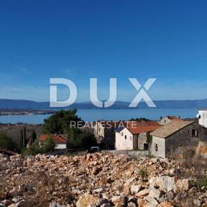 OTOK KRK, MALINSKA - Investicijsko zemljište s prekrasnim pogledom