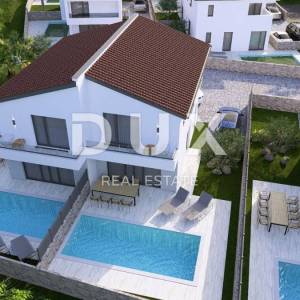 OTOK KRK, MALINSKA - Kuća modernog dizajna s bazenom