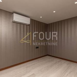 Otok Krk, Malinska, luksuzan penthouse u modernoj vili s bazenom