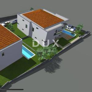 OTOK KRK, MALINSKA - moderna dvojna kuća 