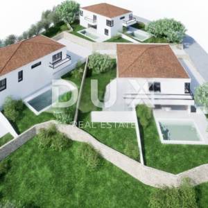 OTOK KRK, MALINSKA - Moderna dvojna kuća s pogledom na more