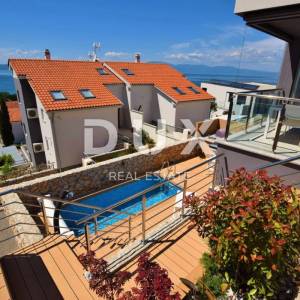 OTOK KRK, NJIVICE - 2S+DB apartman s bazenom i pogledom na more