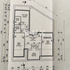 OTOK KRK, NJIVICE- Apartman u potkrovlju s pogledom na cijeli Kvarner