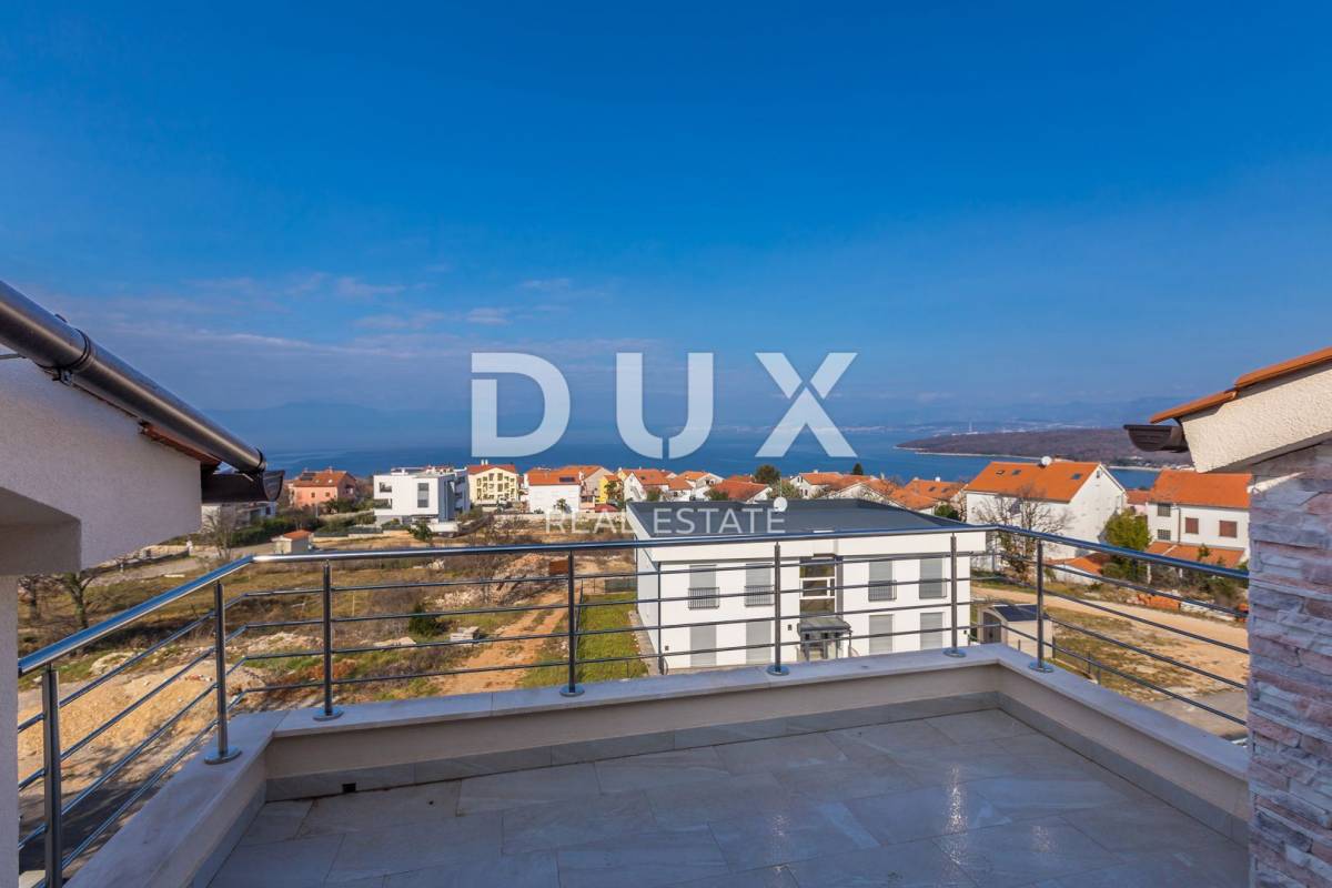OTOK KRK, NJIVICE - Apartman na drugoj katu s panoramskim pogledom na more