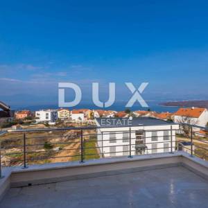 OTOK KRK, NJIVICE - Apartman na drugoj katu s panoramskim pogledom na more