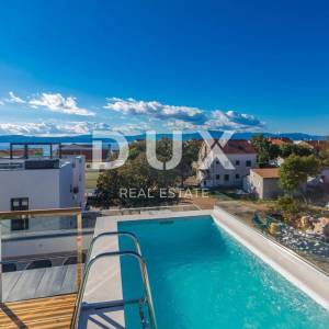 OTOK KRK, NJIVICE - Luksuzni dvoetažni apartman s krovnim bazenom i pogledom na more