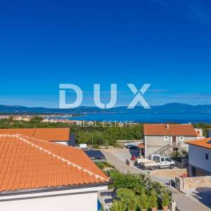 OTOK KRK, okolica Malinske - Dvoetažni apartman s panoramskim pogledom na more