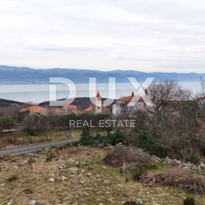 OTOK KRK, RISIKA - Građevinsko zemljište s otvorenim pogledom na more