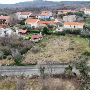 OTOK KRK, RISIKA - Građevinsko zemljište s otvorenim pogledom na more