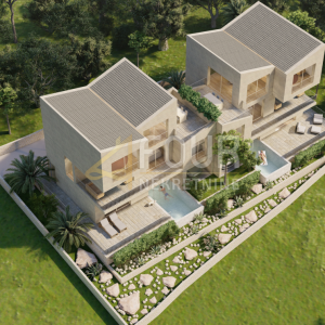 Otok Krk, Soline - okolica, 230m2, višeetažni stan u naravi dvojna kuća s bazenom