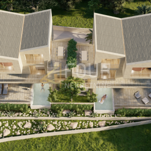 Otok Krk, Soline - okolica, 230m2, višeetažni stan u naravi dvojna kuća s bazenom