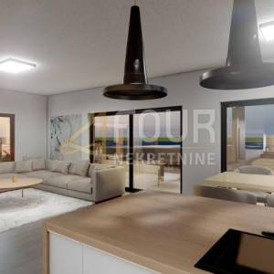 Otok Krk, Vrbnik, novogradnja, 56.67m2, 1s+db, 2 balkona
