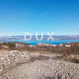 OTOK KRK, VRBNIK - PRILIKA za investiciju - Građevinsko zemljište s panoramskim pogledom - 260€/m2!!