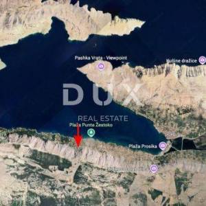 OTOK PAG, BOŠANA - građevinsko zemljište s pogledom na more