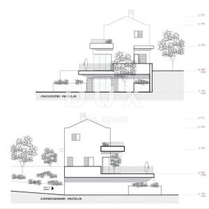 OTOK PAG, JAKIŠNICA -Moderna vila s bazenom u izgradnji