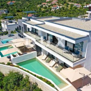 OTOK PAG, JAKIŠNICA - vrhunska moderna duplex vila s bazenom