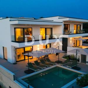 OTOK PAG, JAKIŠNICA vrhunska moderna duplex vila s bazenom