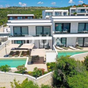 OTOK PAG, JAKIŠNICA vrhunska moderna duplex vila s bazenom