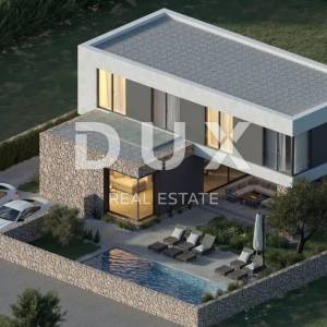 OTOK PAG, KOLAN - vila 200m2 s bazenom  + okoliš 400m2