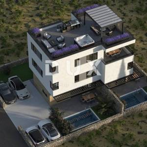 OTOK PAG, MANDRE - luxuzni 3s+db penthouse u visokokbalitetnoj novogradnji