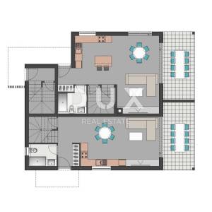 OTOK PAG, MANDRE, penthouse s pogledom na more u novogradnji