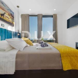 OTOK PAG, NOVALJA - luksuzna duplex vila na prostranoj okućnici s pogledom na more
