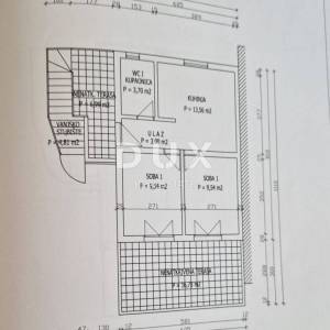 OTOK PAG, PAG - Dvojna kuća za adaptaciju s pogledom na more
