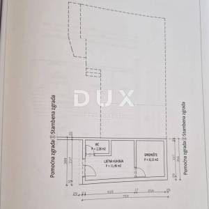 OTOK PAG, PAG - Dvojna kuća za adaptaciju s pogledom na more