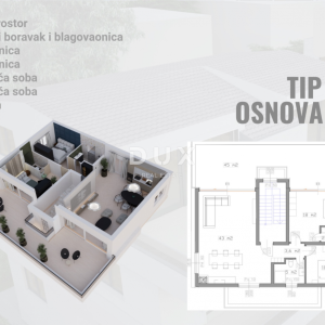 OTOK PAG, PAG - ekskluzivan stan 2S+DB u NOVOGRADNJI + terasa! PRILIKA!