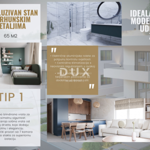 OTOK PAG, PAG - ekskluzivan stan 2S+DB u NOVOGRADNJI + terasa! PRILIKA!