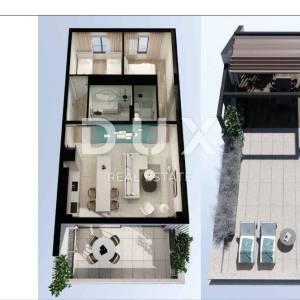 OTOK PAG, POVLJANA -  Ekskluzivan apartman na drugom katu sa krovnom terasom, 92,10m2