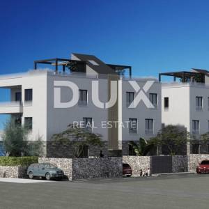OTOK PAG, POVLJANA -  Ekskluzivan apartman na drugom katu sa krovnom terasom, 79,85m2